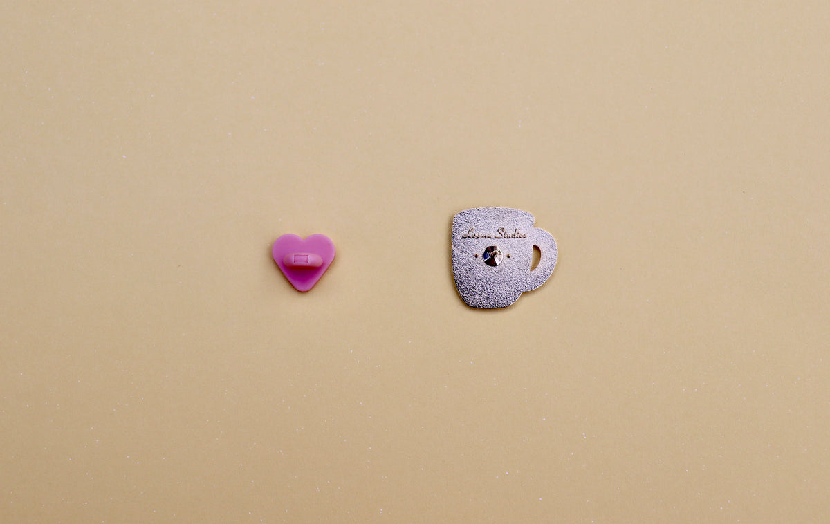 Pink Coffee Mug Pin