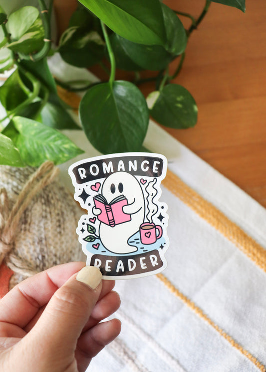 Romance Reader Ghosty Sticker