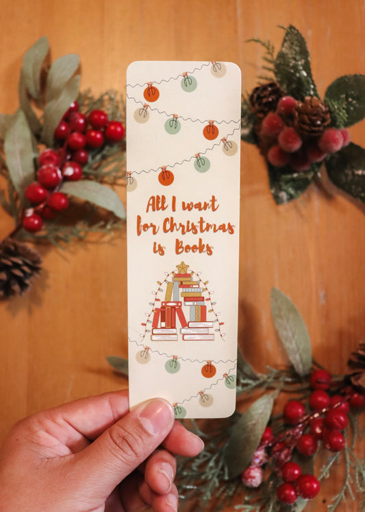 All I want for Christmas is Books Bookmark