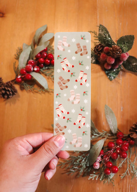 Holiday Socks Bookmark