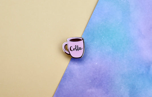 Pink Coffee Mug Pin