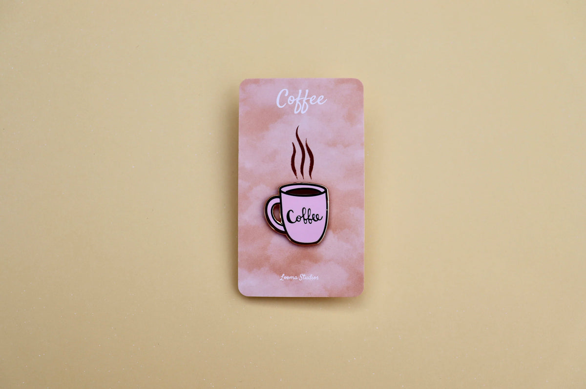Pink Coffee Mug Pin